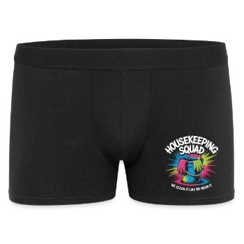 Funny Cleaning Design - Men's Boxer Shorts - black - Front