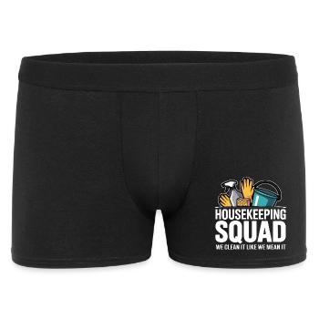 Funny Cleaning Design - Men's Boxer Shorts - black - Front