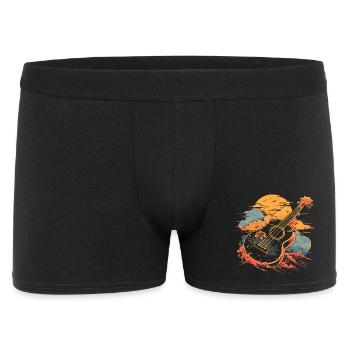 Illustration au ukulélé - Boxer Homme - noir - Devant