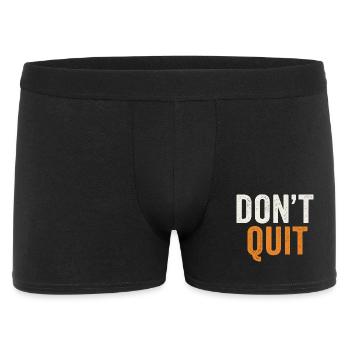 Ne pas abandonner la typographie vieillie en gras - Boxer Homme - noir - Devant