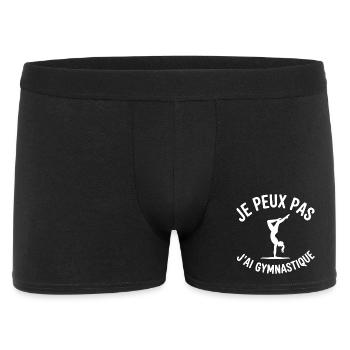 Je Peux Pas J'ai Gymnastique - Boxer Homme - noir - Devant