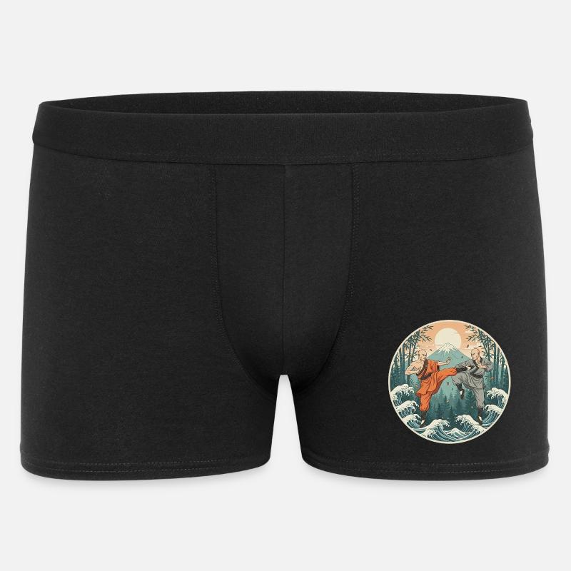 Kung Fu Kampfkunst - Männer Boxer Shorts - Schwarz