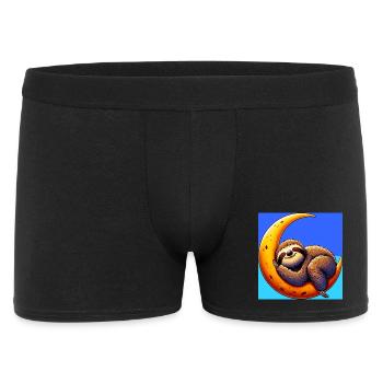 La paresse dort sur la Lune - Boxer Homme - noir - Devant