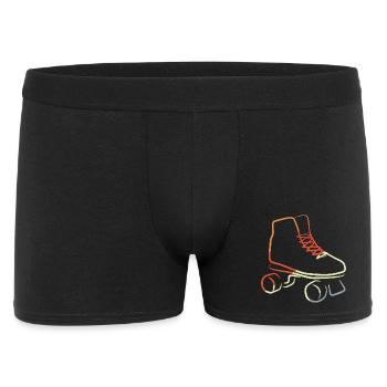 Retro Vintage Roller Skates - Männer Boxer Shorts - Schwarz - Vorne