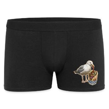 Kebab Seagull - Men's Boxer Shorts - black - Front