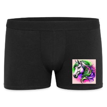 cheval - Boxer Homme - noir - Devant