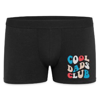 Cool Dads Club Retro Style 2026 - Männer Boxer Shorts - Schwarz - Vorne