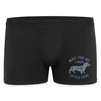 Dachshund Saying Wait, have short legs Dog lover - Men's Boxer Shorts - black - Front