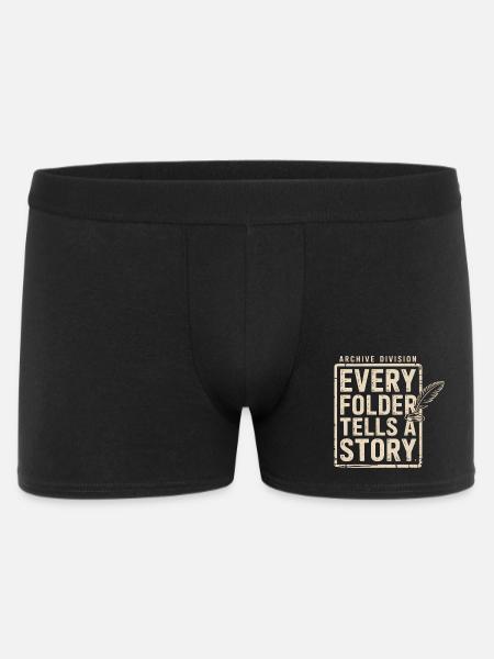 Every Folder Tells a Story - Men's Boxer Shorts - black