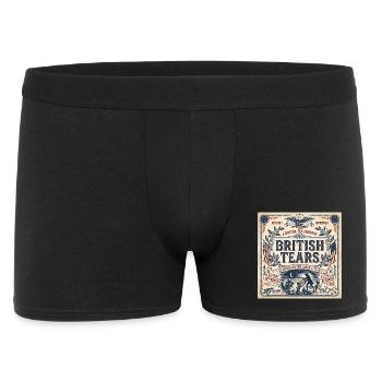 British Tears, founded in 1773, Boston Tea Party - Men's Boxer Shorts - black - Front