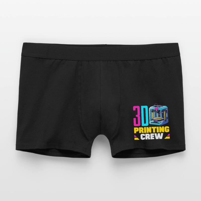Équipe de robotique spatiale d’impression 3D Crew Maker Drôle Boxer Homme