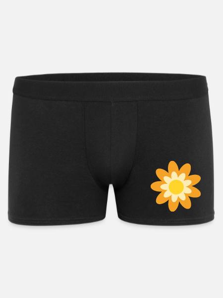70s Flower Blossom Gift Hippie - Men's Boxer Shorts - black