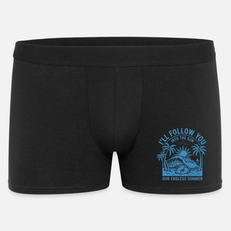 Endless Summer Sunscape - Men's Boxer Shorts - black