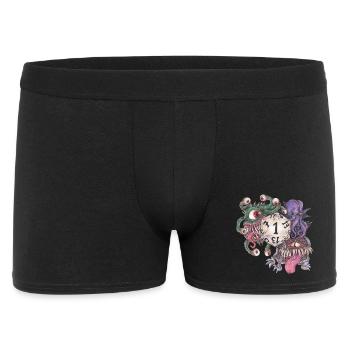Échec du cadeau de dés D20 sur table de jeu de rôle - Boxer Homme - noir - Devant