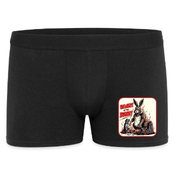 Warning about the Horror Bunny - Men's Boxer Shorts - black - Front