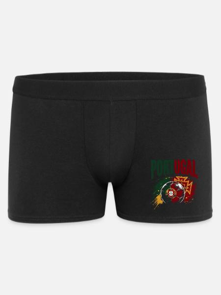 Portugal Fußball Fanshirt & Merch - Männer Boxer Shorts - Schwarz