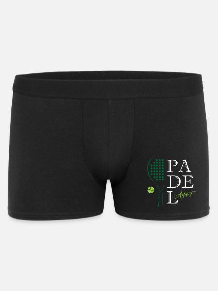 Padel_Addict - Männer Boxer Shorts - Schwarz