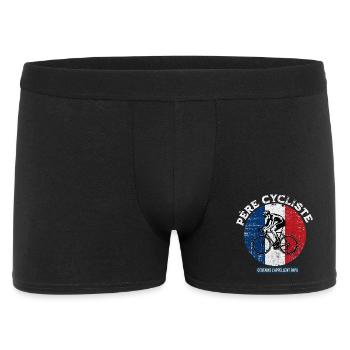 Cadeau Cyclisme Anniversaire père Famille Humour - Boxer Homme - noir - Devant
