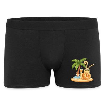 Vacances d’été de l’escargot - Boxer Homme - noir - Devant