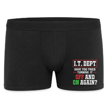 Tech Support - Men's Boxer Shorts - black - Front