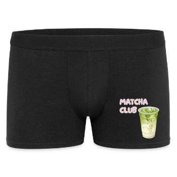 Matcha Club Latte Graphic - Men's Boxer Shorts - black - Front