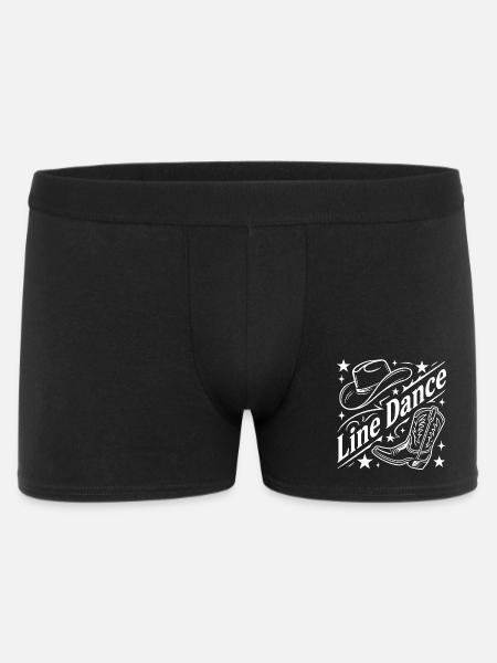 Line Dance Cowboy Flair - Men's Boxer Shorts - black