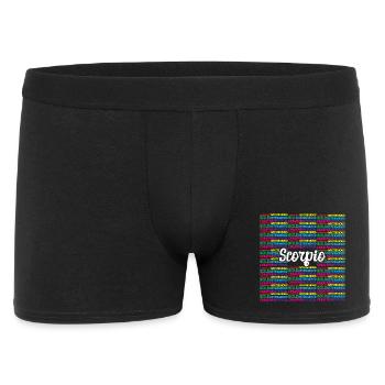 Sternzeichen Skorpion - Männer Boxer Shorts - Schwarz - Vorne