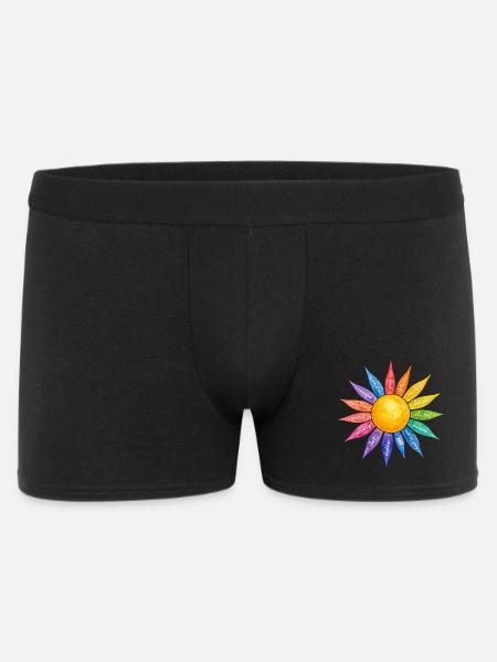 Achtsamkeit ich bin genung - Männer Boxer Shorts - Schwarz
