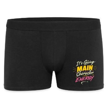 It's giving main character energy – Own It - Men's Boxer Shorts - black - Front