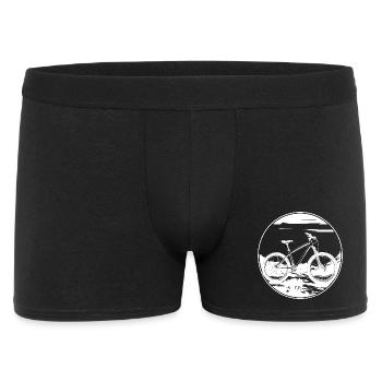 Mountain Biking Drawing - Men's Boxer Shorts - black - Front