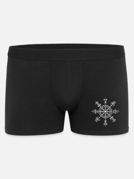Wikinger-Glückskreis (Weiß) - Männer Boxer Shorts - Schwarz