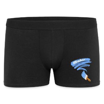Maler Motiv Pinsel - Männer Boxer Shorts - Schwarz - Vorne