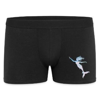 sirène ludique dans des couleurs pastel fraîches - Boxer Homme - noir - Devant