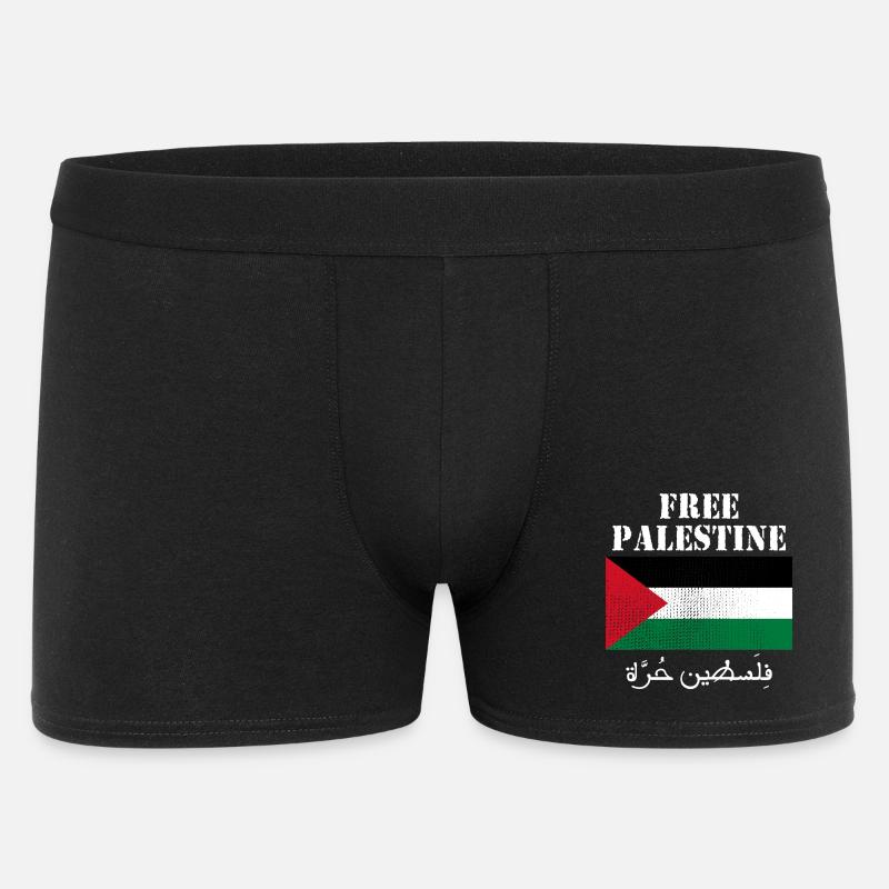 Drapeau de Palestine libre - Boxer Homme - noir