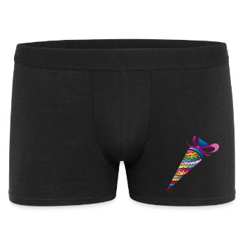 Sac d’école à motifs colorés pour la scolarisation - Boxer Homme - noir - Devant