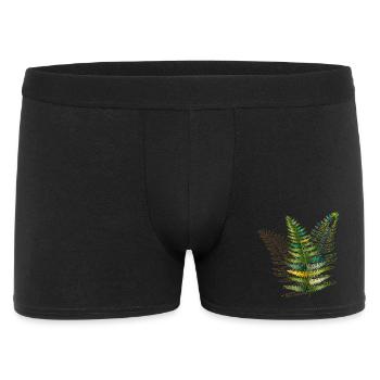 filigree fern trio of delicate bright colors - Men's Boxer Shorts - black - Front