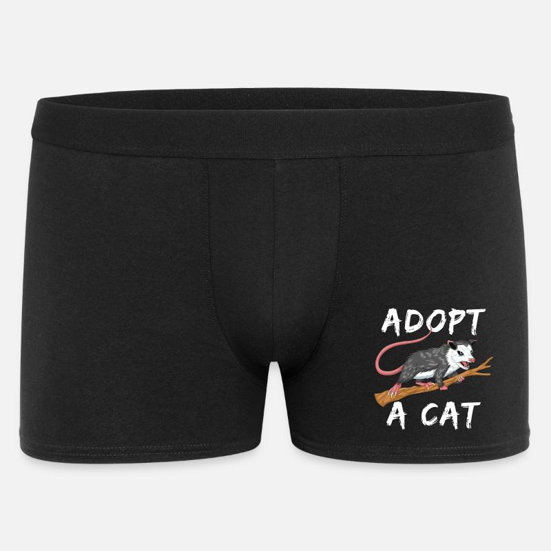 adoptiere eine Katze - Männer Boxer Shorts - Schwarz