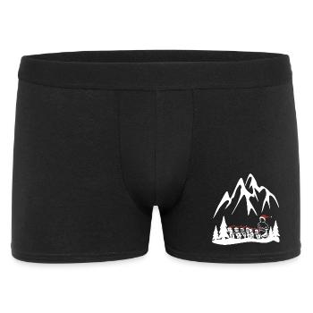 Chiens de traîneau Husky pour Noël - Boxer Homme - noir - Devant