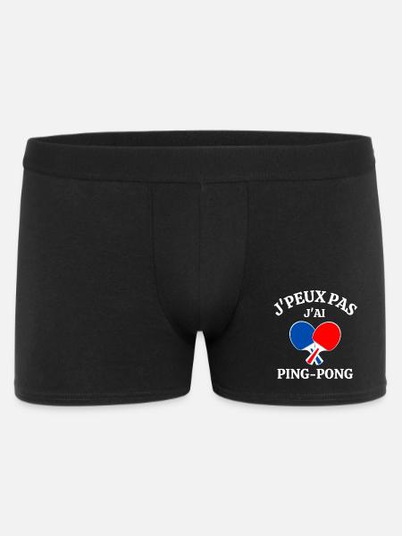 ping-pong, ping-pong sport, pongiste - Boxer Homme - noir