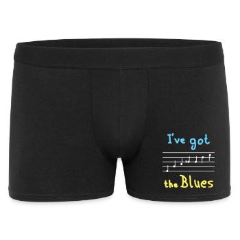 Blues Scale in E - bright - Men's Boxer Shorts - black - Front