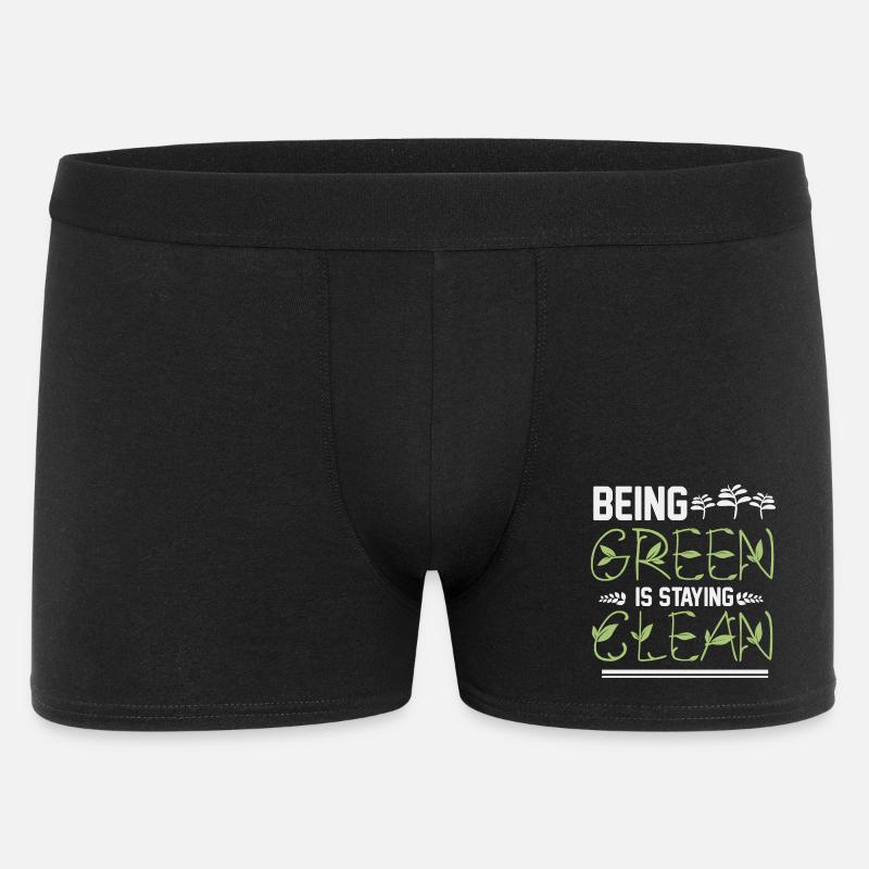 Être vert, c’est rester propre - Boxer Homme - noir