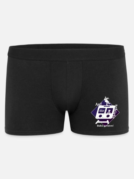 Schiefe Bahn - Männer Boxer Shorts - Schwarz