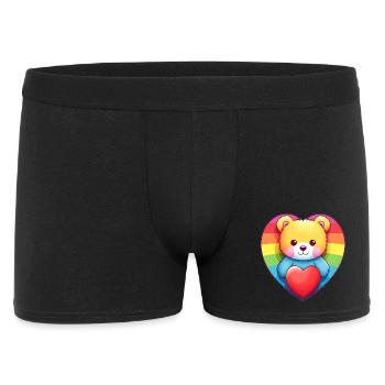Liebe ist eine Bärennotwendigkeit - Männer Boxer Shorts - Schwarz - Vorne