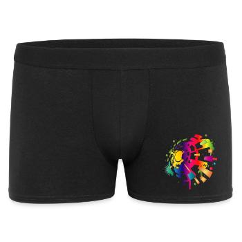 colorful sound symbol for the festival season - Men's Boxer Shorts - black - Front