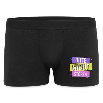 Bitte Nicht Stören - Männer Boxer Shorts - Schwarz - Vorne