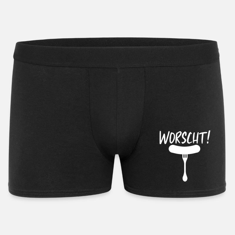 Worscht - Männer Boxer Shorts - Schwarz