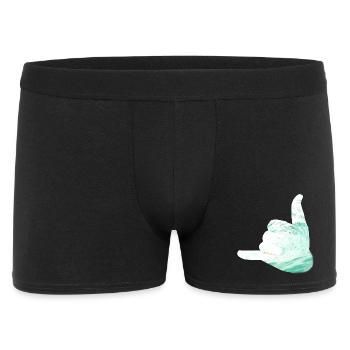 salut surfeur shaka - Boxer Homme - noir - Devant