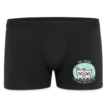 One friend can change your whole life - Men's Boxer Shorts - black - Front