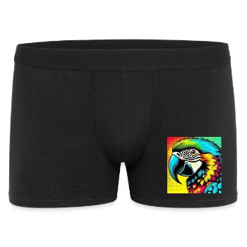 Parrot Pop Art - Men's Boxer Shorts - black - Front