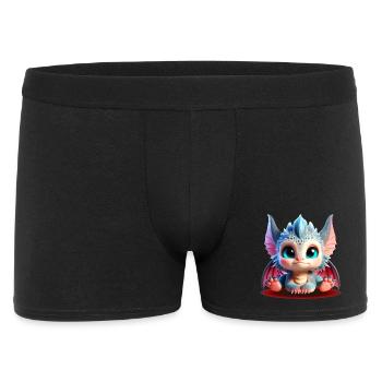 Adorables bébés Dragons | Édition Chibi colorée - Boxer Homme - noir - Devant